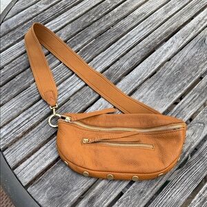 Hammitt Charles belt bag / crossbody — Nectar Tan — travel‑ready